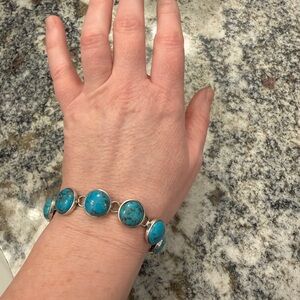 Gorgeous turquoise & sterling bracelet